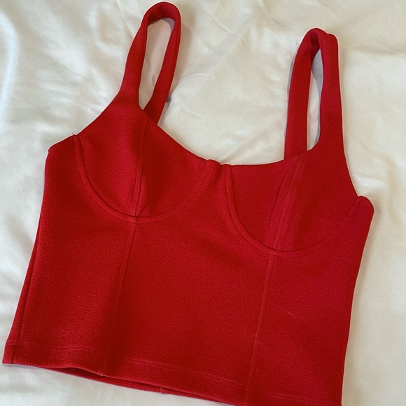 @ᴢᴀʀᴀ Red cropped top 💋🌹💄 // size: S // Excellent quality - Picture 8 of 8